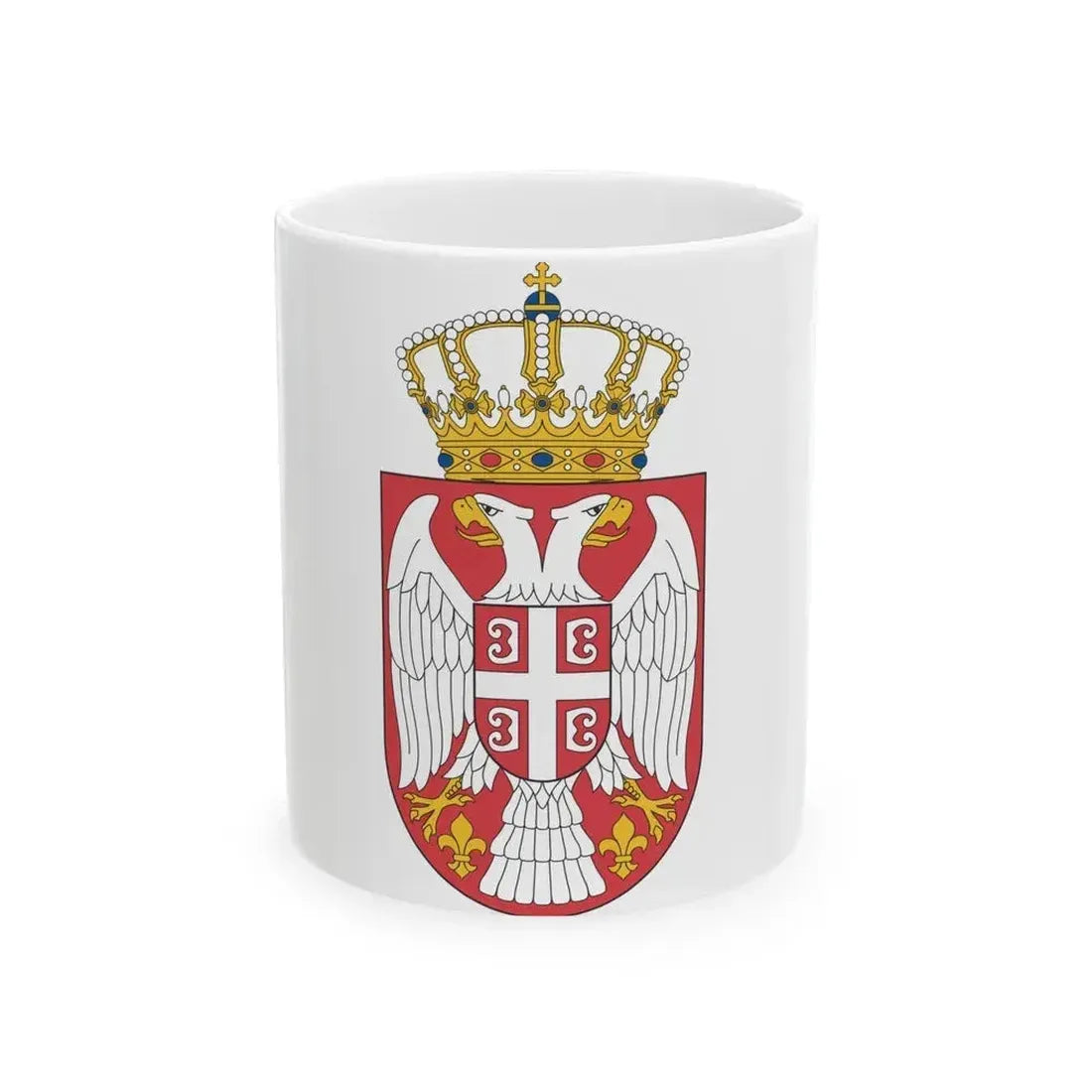 Coat of arms of Serbia 2 - White Coffee Mug 11oz - Go Mug Yourself