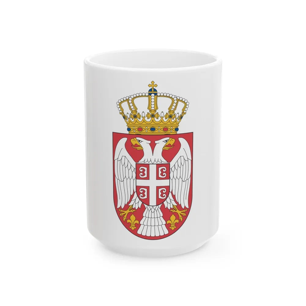 Coat of arms of Serbia 2 - White Coffee Mug-15oz-Go Mug Yourself