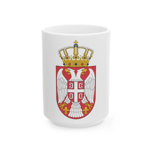 Coat of arms of Serbia 2 - White Coffee Mug-15oz-Go Mug Yourself