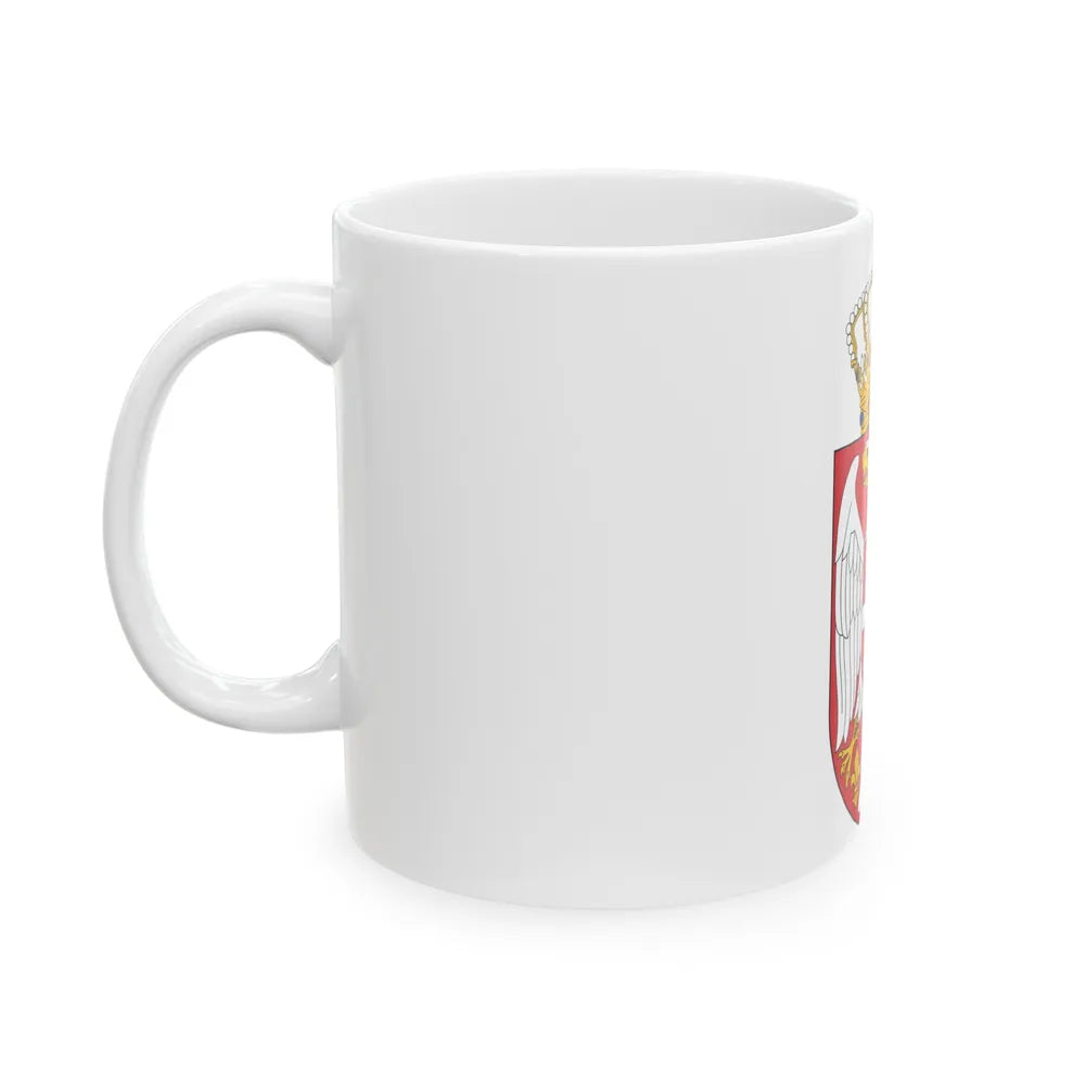 Coat of arms of Serbia 2 - White Coffee Mug-Go Mug Yourself