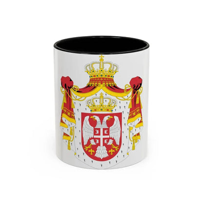 Coat of arms of Serbia (2004-2010) - Accent Coffee Mug 11oz Black - Go Mug Yourself
