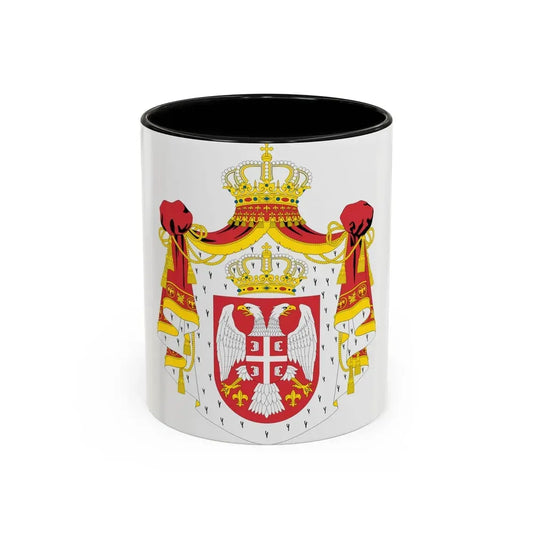 Coat of arms of Serbia (2004-2010) - Accent Coffee Mug 11oz Black - Go Mug Yourself