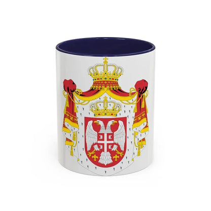 Coat of arms of Serbia (2004-2010) - Accent Coffee Mug 11oz Navy - Go Mug Yourself