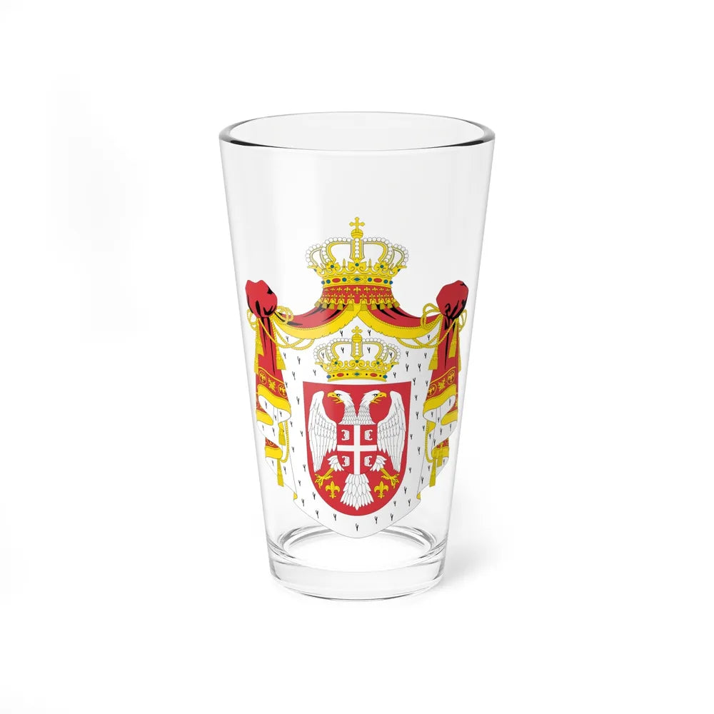 Coat of arms of Serbia (2004-2010) - Pint Glass 16oz-16oz-Go Mug Yourself