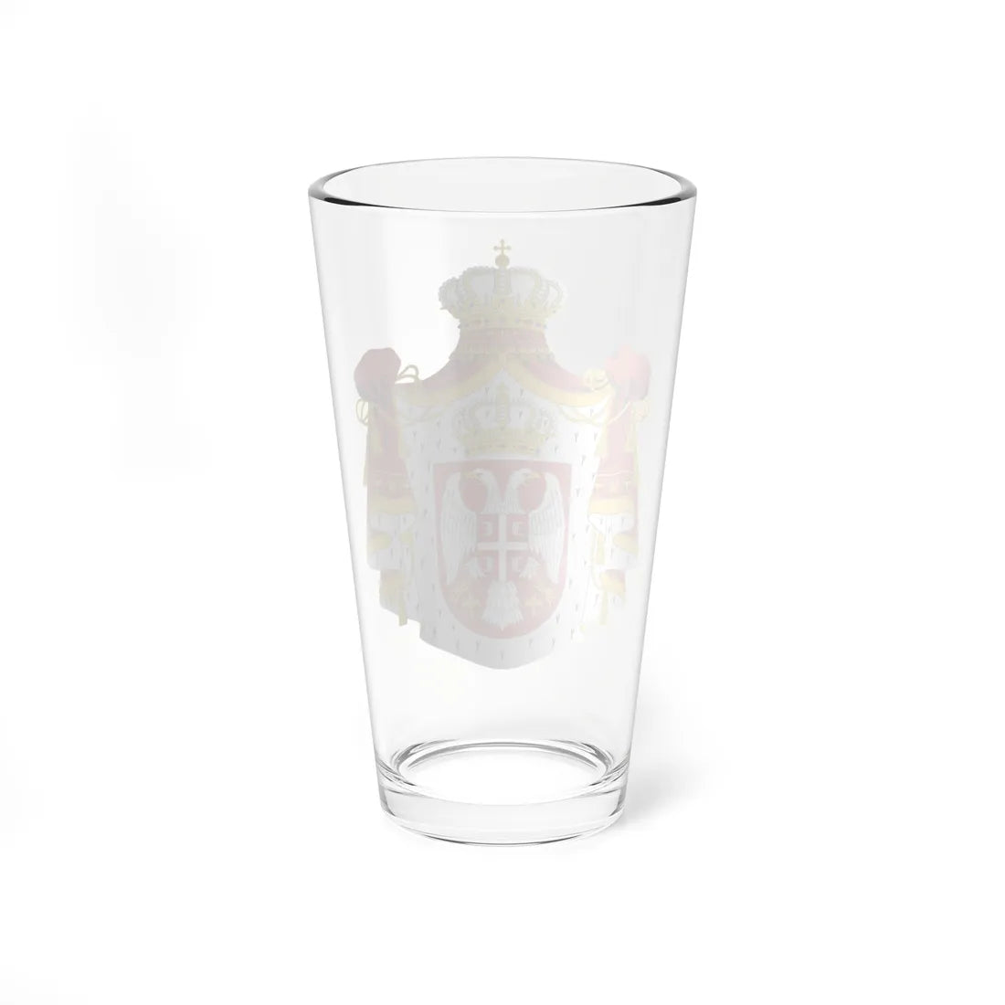Coat of arms of Serbia 2004-2010 (Serbia) (Coat of Arms) Pint Glass 16oz - Go Mug Yourself