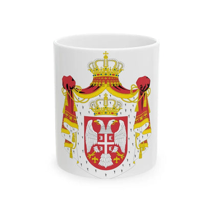 Coat of arms of Serbia (2004-2010) - White Coffee Mug-11oz-Go Mug Yourself