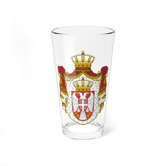 Coat of arms of Serbia - Pint Glass 16oz-16oz-Go Mug Yourself