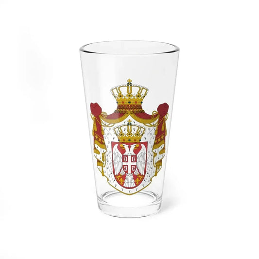 Coat of arms of Serbia - Pint Glass 16oz 16oz - Go Mug Yourself