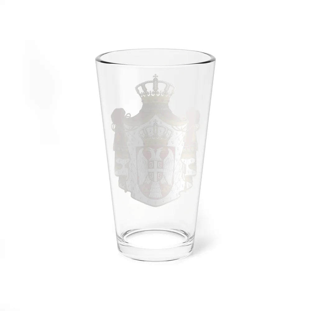 Coat of arms of Serbia - Pint Glass 16oz-Go Mug Yourself