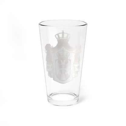 Coat of arms of Serbia (Serbia) (Coat of Arms) Pint Glass 16oz - Go Mug Yourself