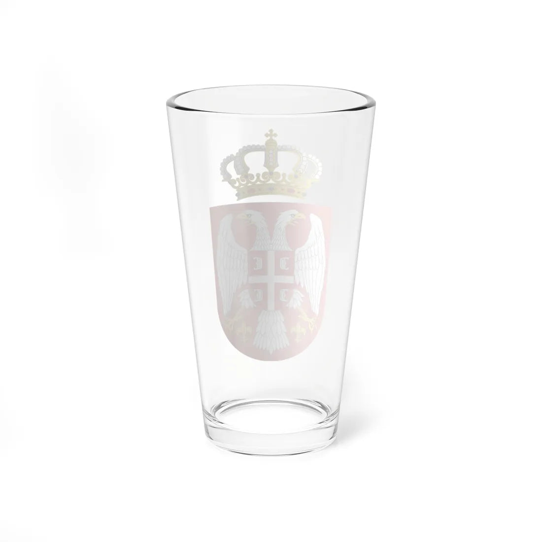 Coat of arms of Serbia small 2004 - 2010 (Serbia) (Coat of Arms) Pint Glass 16oz - Go Mug Yourself