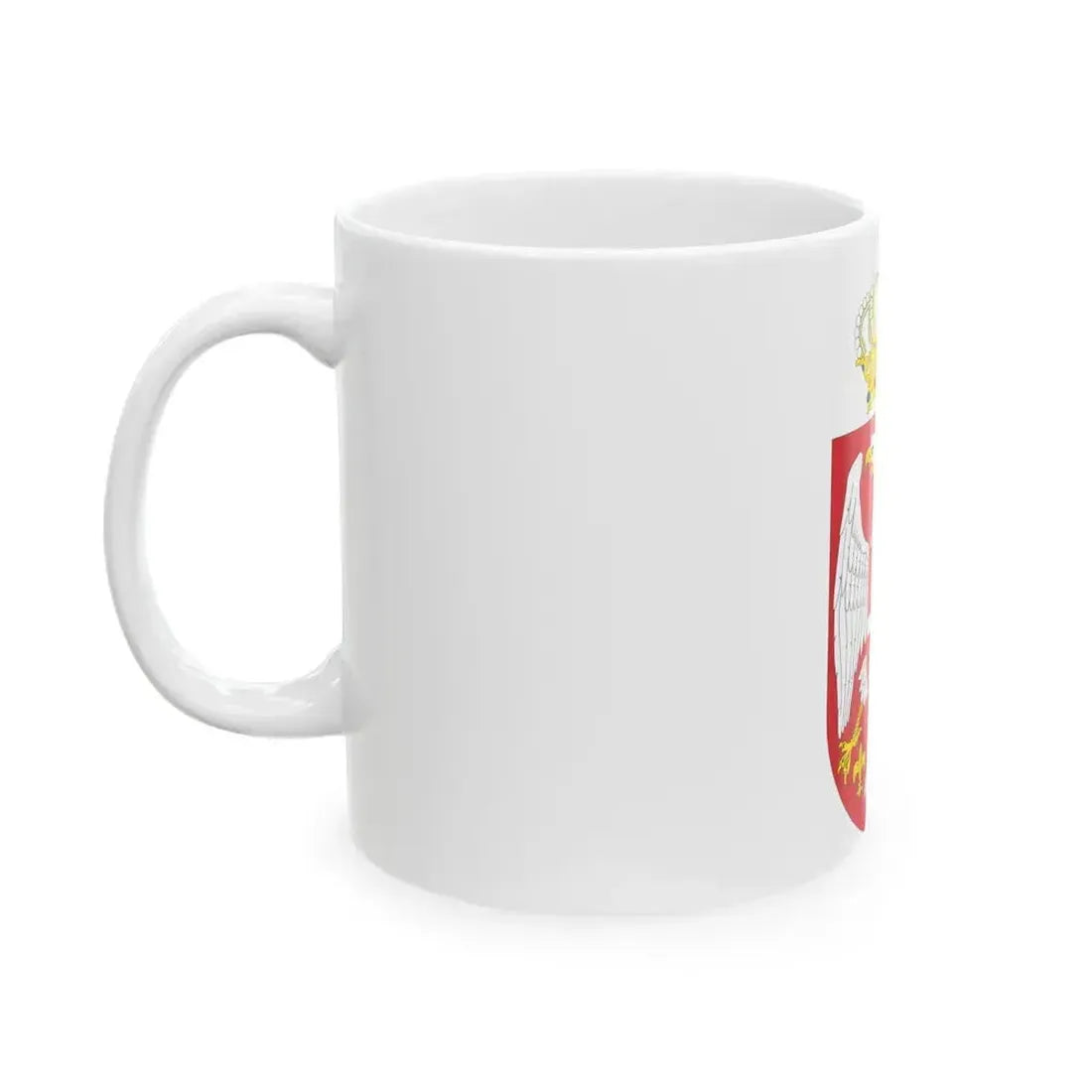 Coat of arms of Serbia small (2004 - 2010) - White Coffee Mug - Go Mug Yourself