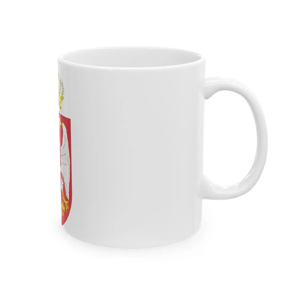 Coat of arms of Serbia small (2004 - 2010) - White Coffee Mug-Go Mug Yourself