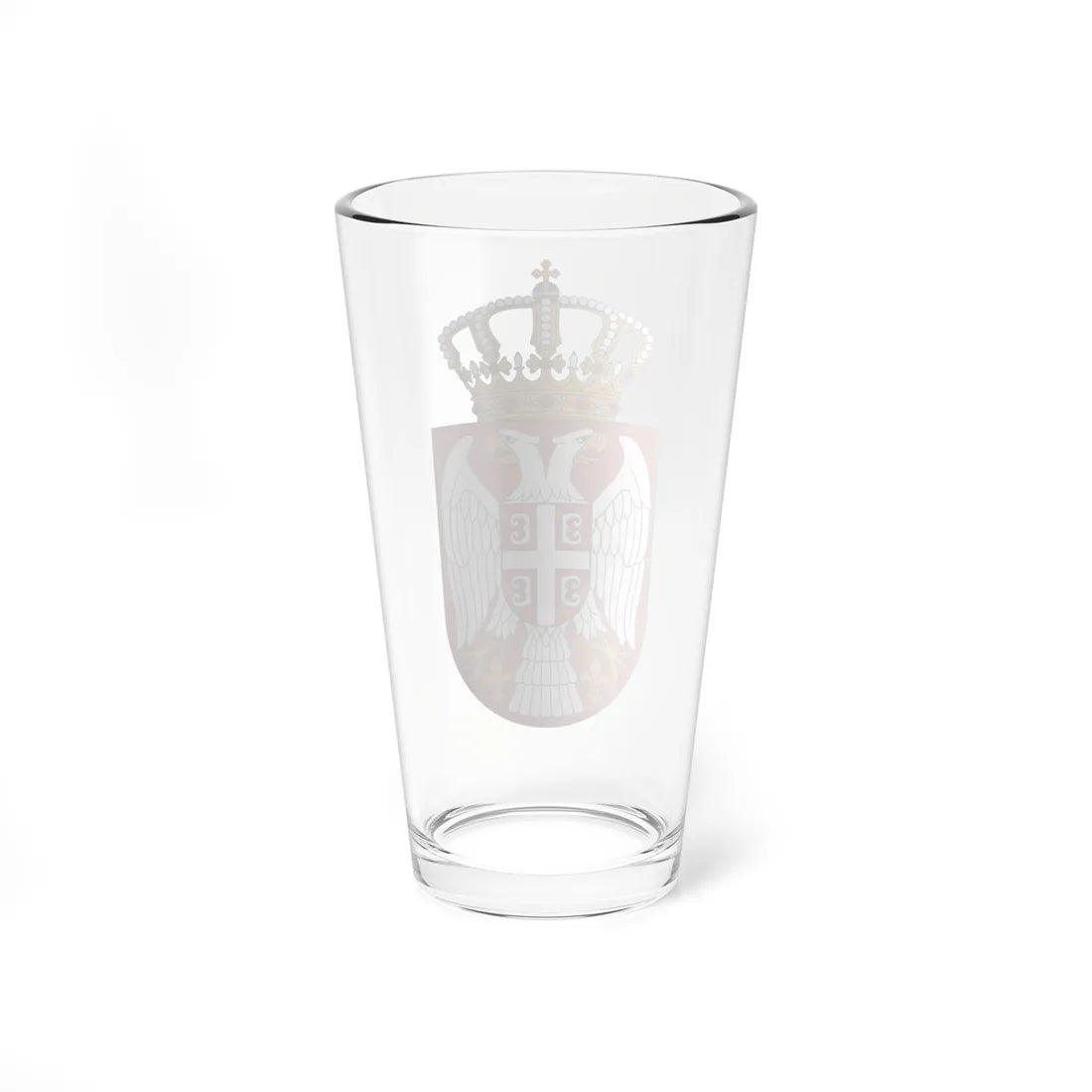 Coat of arms of Serbia small (Serbia) (Coat of Arms) Pint Glass 16oz - Go Mug Yourself