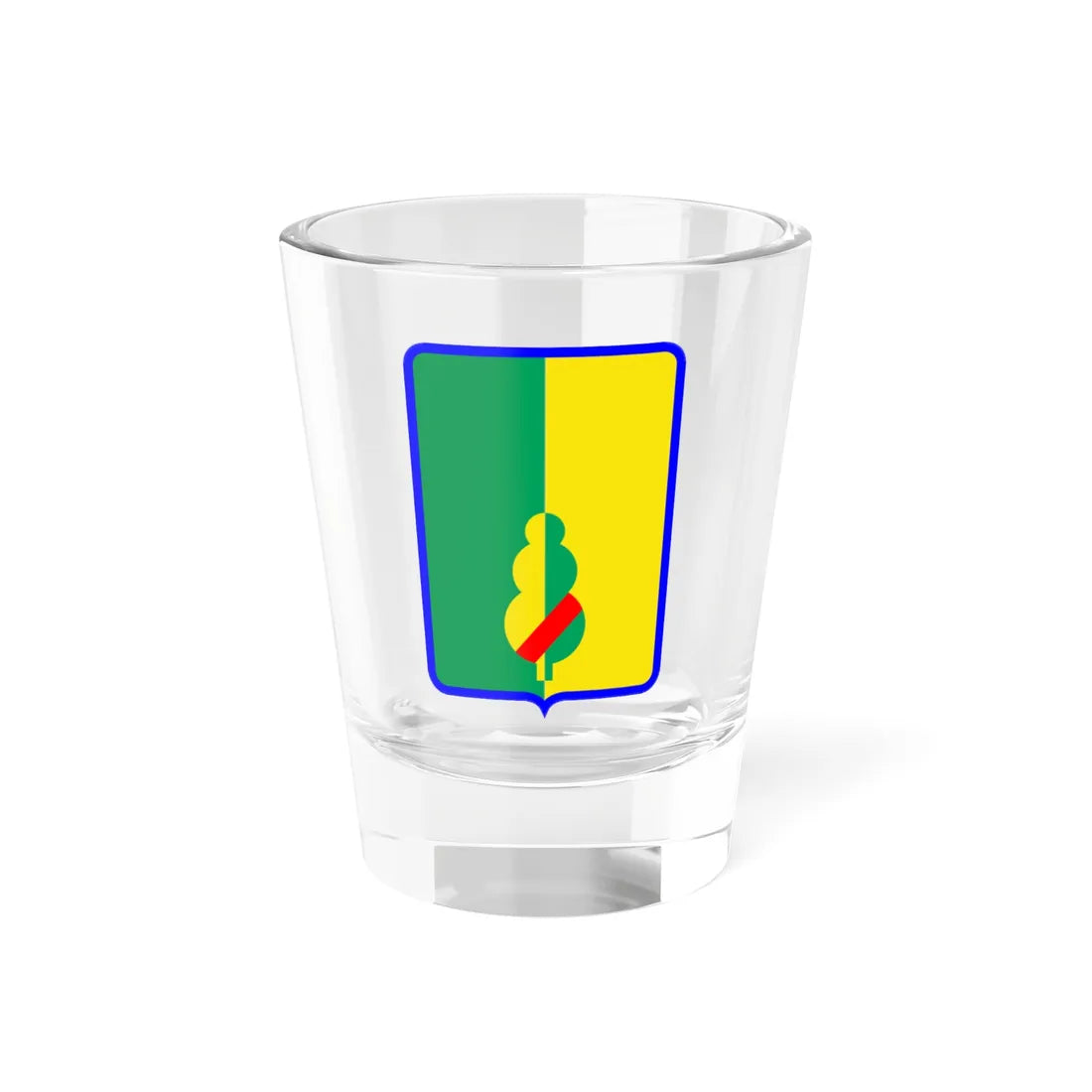 Coat of Arms of Seredyna-Buda Raion (Ukraine) (Coat of Arms) Shot Glass 1.5oz 1.5oz - Go Mug Yourself