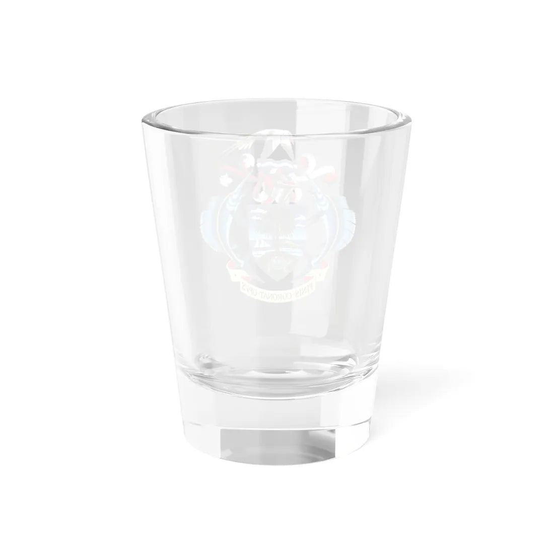 Coat of arms of Seychelles 1976-1996 (Seychelles) (Coat of Arms) Shot Glass 1.5oz - Go Mug Yourself