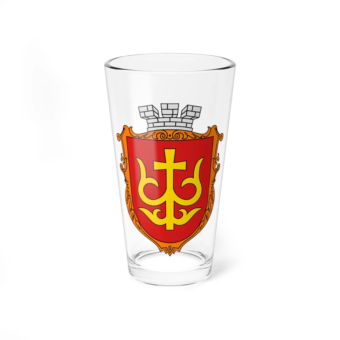 Coat of Arms of Shatsk (Ukraine) (Coat of Arms) Pint Glass 16oz 16oz - Go Mug Yourself