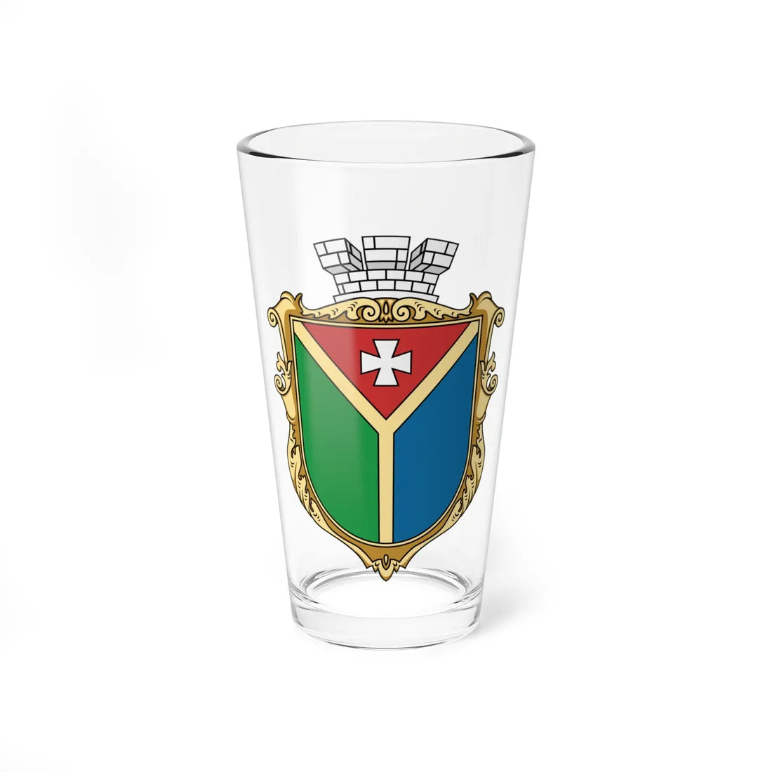 Coat of Arms of Shepetivka (Ukraine) (Coat of Arms) Pint Glass 16oz 16oz - Go Mug Yourself