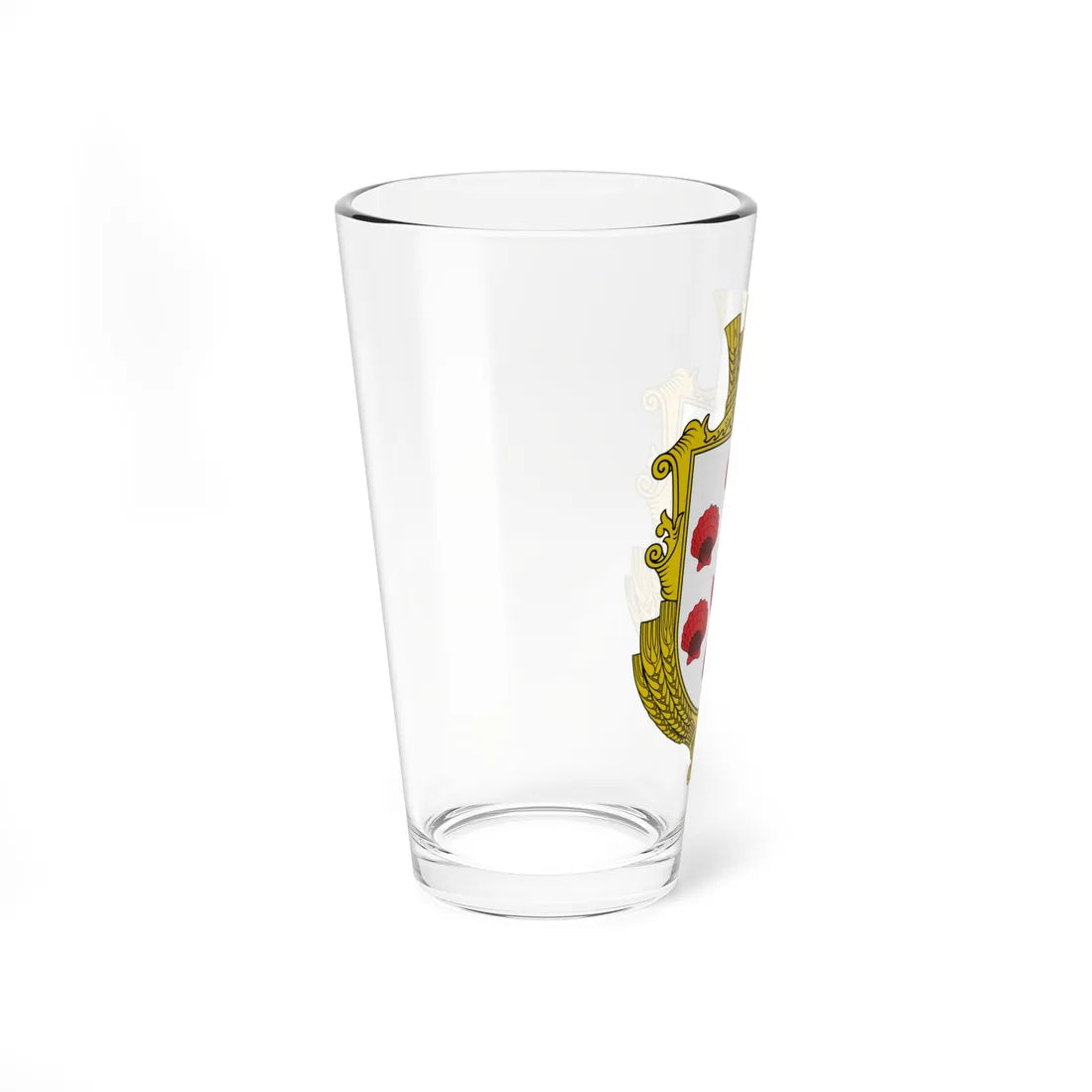 Coat of arms of Shevchenkove Illintsi Hromada (Ukraine) (Coat of Arms) Pint Glass 16oz - Go Mug Yourself