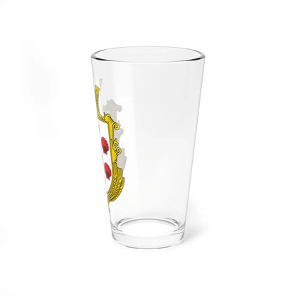 Coat of arms of Shevchenkove Illintsi Hromada (Ukraine) (Coat of Arms) Pint Glass 16oz - Go Mug Yourself