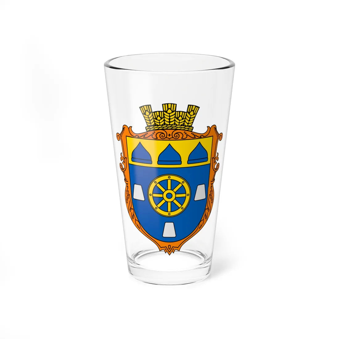 Coat of Arms of Sholomyn (Ukraine) (Coat of Arms) Pint Glass 16oz 16oz - Go Mug Yourself