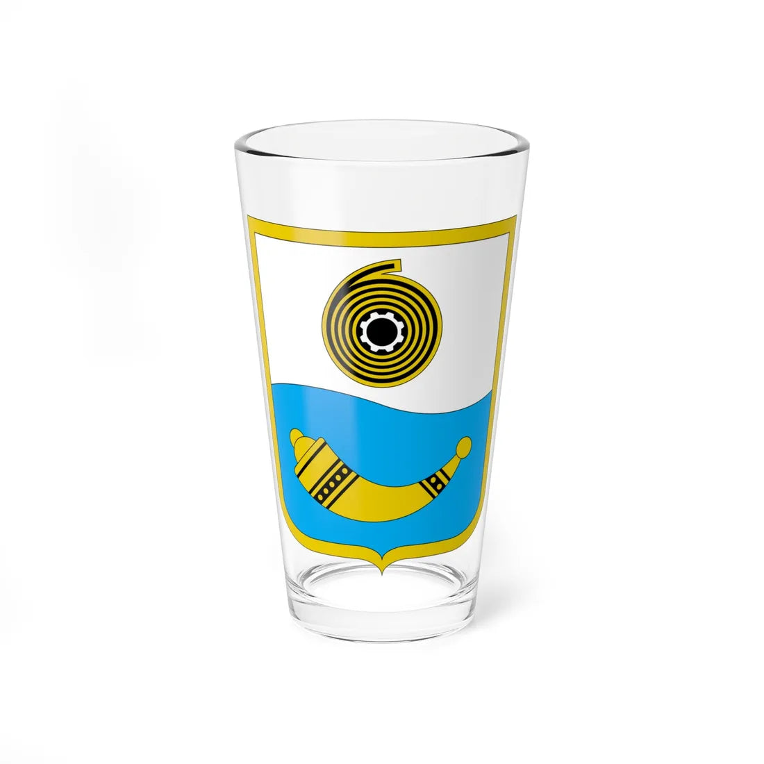 Coat of Arms of Shostka (Ukraine) (Coat of Arms) Pint Glass 16oz 16oz - Go Mug Yourself