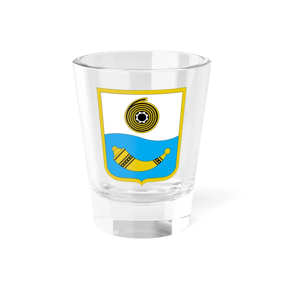 Coat of Arms of Shostka (Ukraine) (Coat of Arms) Shot Glass 1.5oz - Go Mug Yourself