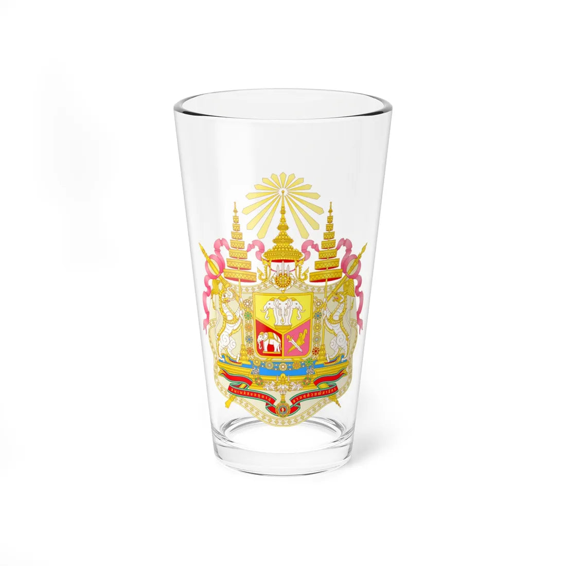 Coat of arms of Siam greater (Thailand) (Coat of Arms) Pint Glass 16oz 16oz - Go Mug Yourself