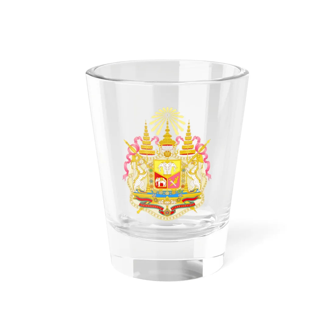 Coat of arms of Siam greater (Thailand) (Coat of Arms) Shot Glass 1.5oz 1.5oz - Go Mug Yourself