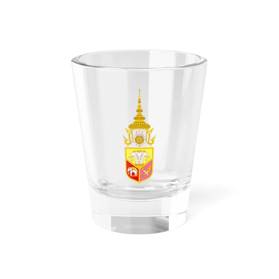Coat of arms of Siam lesser (Thailand) (Coat of Arms) Shot Glass 1.5oz 1.5oz - Go Mug Yourself