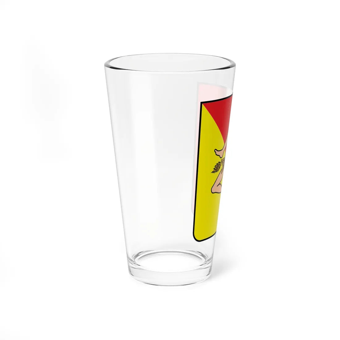 Coat of arms of Sicily (Italy) (Coat of Arms) Pint Glass 16oz - Go Mug Yourself