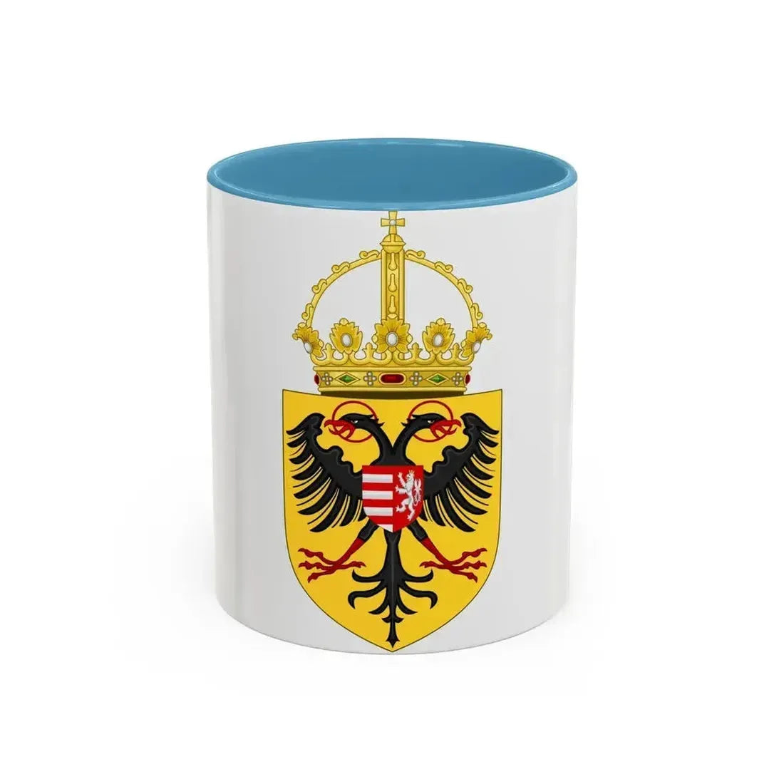 Coat of arms of Sigismund, Holy Roman Emperor - Accent Coffee Mug 11oz Light Blue - Go Mug Yourself