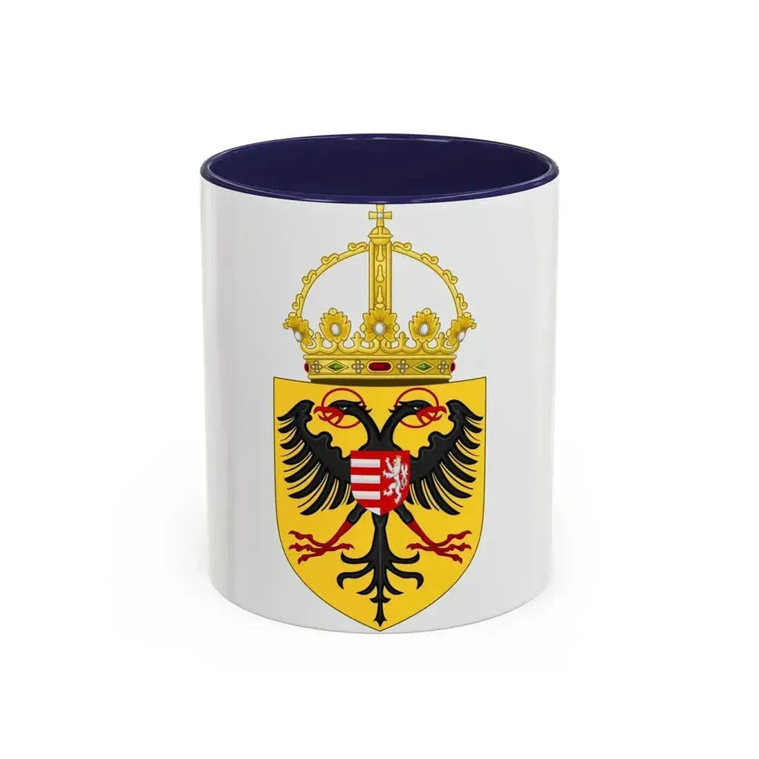 Coat of arms of Sigismund, Holy Roman Emperor - Accent Coffee Mug 11oz Navy - Go Mug Yourself