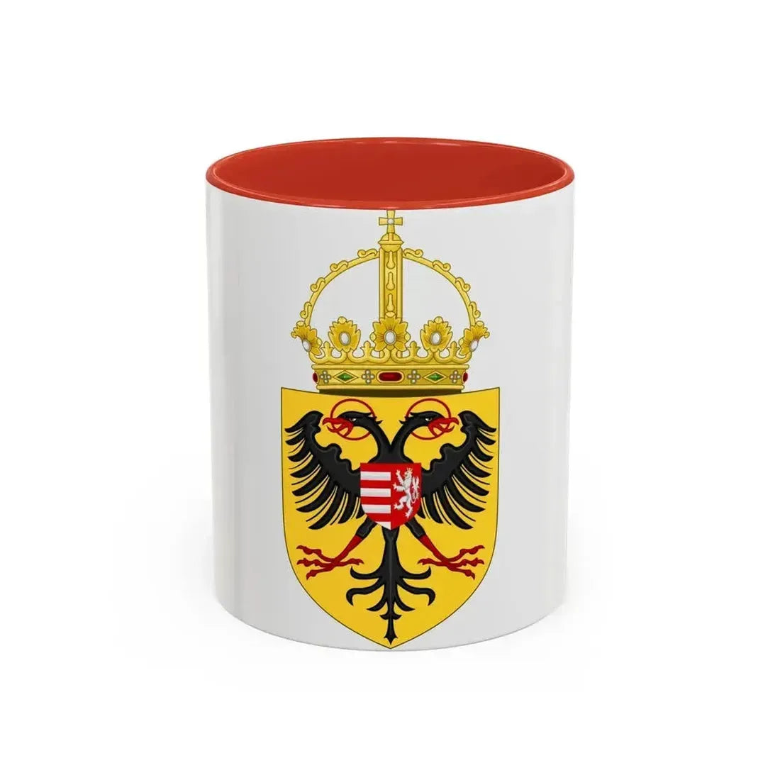 Coat of arms of Sigismund, Holy Roman Emperor - Accent Coffee Mug 11oz Red - Go Mug Yourself