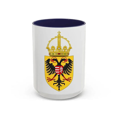 Coat of arms of Sigismund, Holy Roman Emperor - Accent Coffee Mug 15oz Navy - Go Mug Yourself