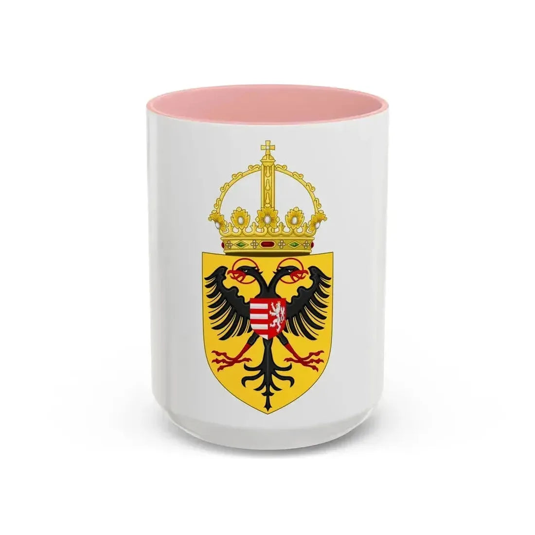 Coat of arms of Sigismund, Holy Roman Emperor - Accent Coffee Mug 15oz Pink - Go Mug Yourself
