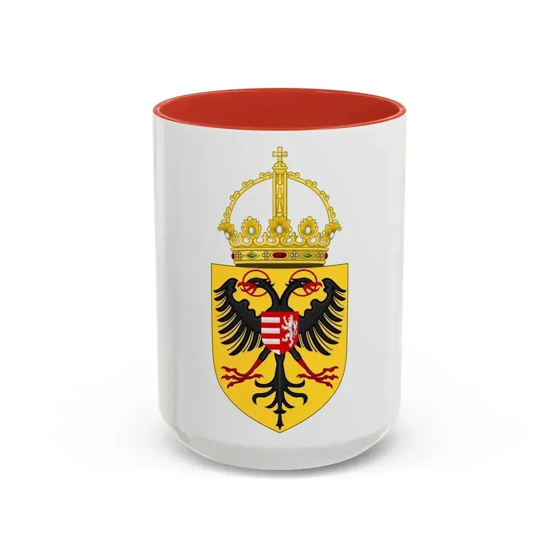 Coat of arms of Sigismund, Holy Roman Emperor - Accent Coffee Mug 15oz Red - Go Mug Yourself