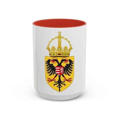 Coat of arms of Sigismund, Holy Roman Emperor - Accent Coffee Mug 15oz Red - Go Mug Yourself