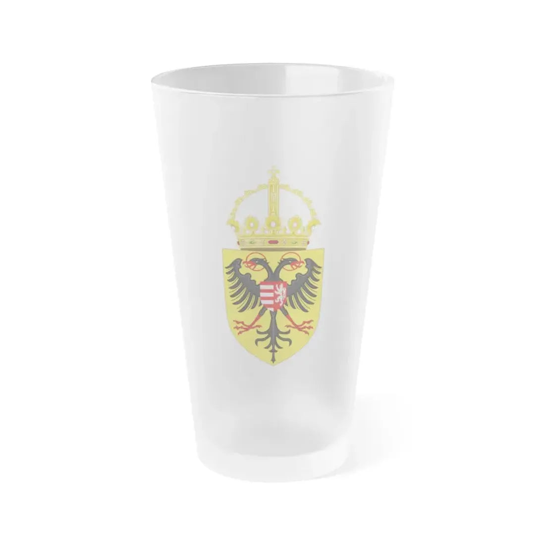 Coat of arms of Sigismund, Holy Roman Emperor - Frosted Pint Glass 16oz Default Title - Go Mug Yourself