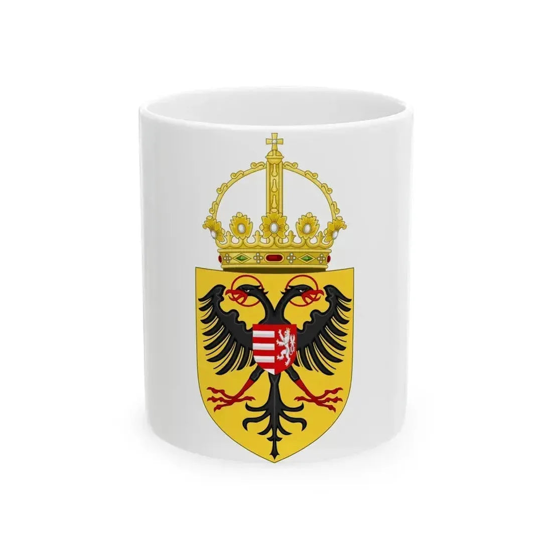 Coat of arms of Sigismund, Holy Roman Emperor - White Coffee Mug 11oz - Go Mug Yourself