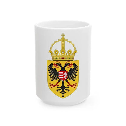 Coat of arms of Sigismund, Holy Roman Emperor - White Coffee Mug 15oz - Go Mug Yourself