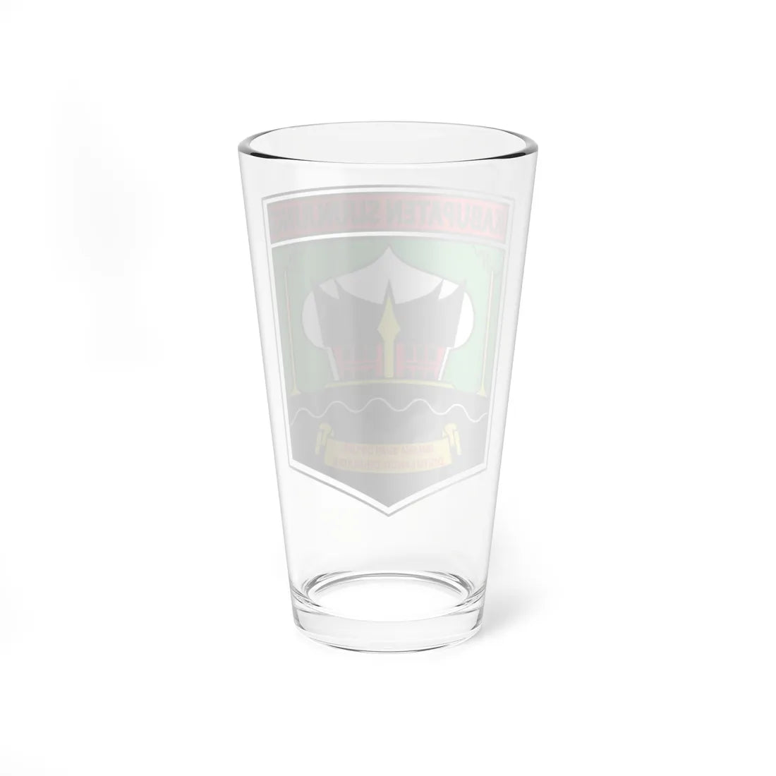 Coat of arms of Sijunjung Regency (Indonesia) (Coat of Arms) Pint Glass 16oz - Go Mug Yourself