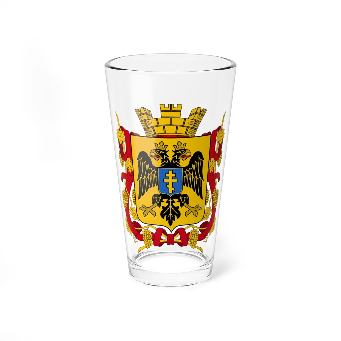 Coat of arms of Simferopol 1859 (Russia) (Coat of Arms) Pint Glass 16oz 16oz - Go Mug Yourself