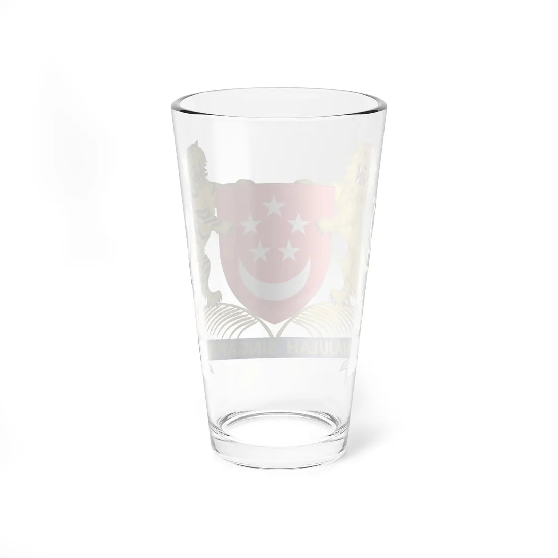 Coat of arms of Singapore (Singapore) (Coat of Arms) Pint Glass 16oz - Go Mug Yourself