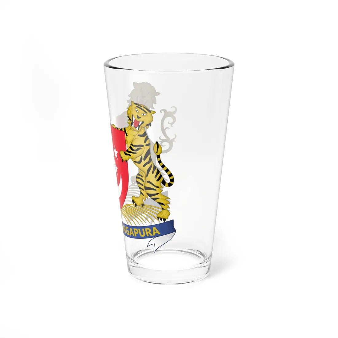 Coat of arms of Singapore (Singapore) (Coat of Arms) Pint Glass 16oz - Go Mug Yourself