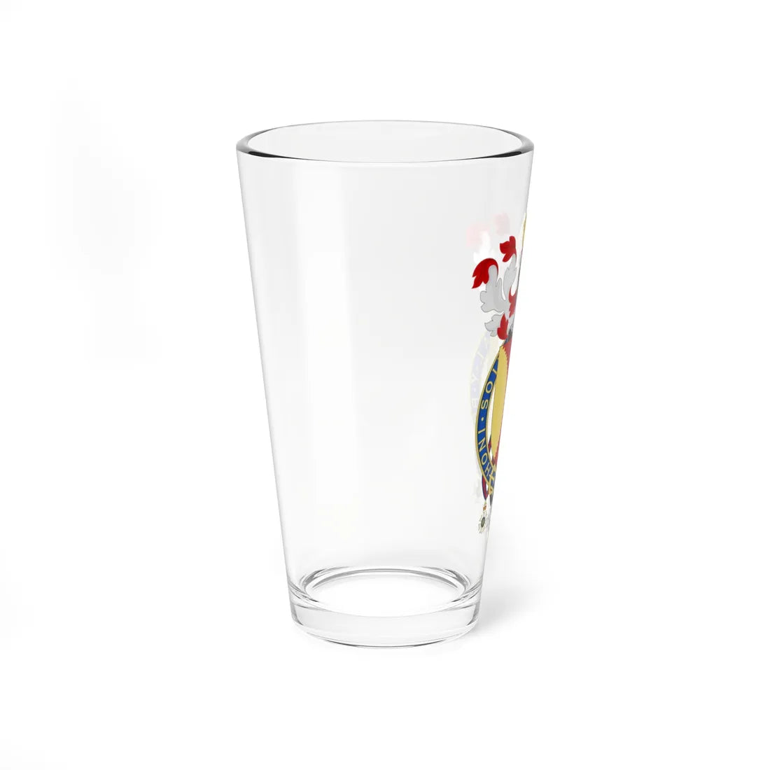 Coat of Arms of Sir David Brewer (Spain) (Coat of Arms) Pint Glass 16oz - Go Mug Yourself