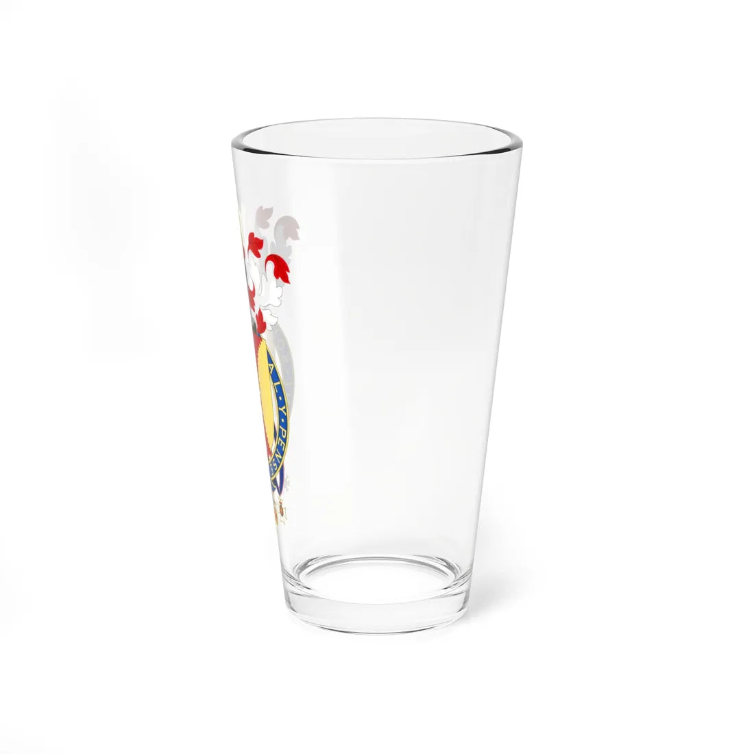 Coat of Arms of Sir David Brewer (Spain) (Coat of Arms) Pint Glass 16oz - Go Mug Yourself