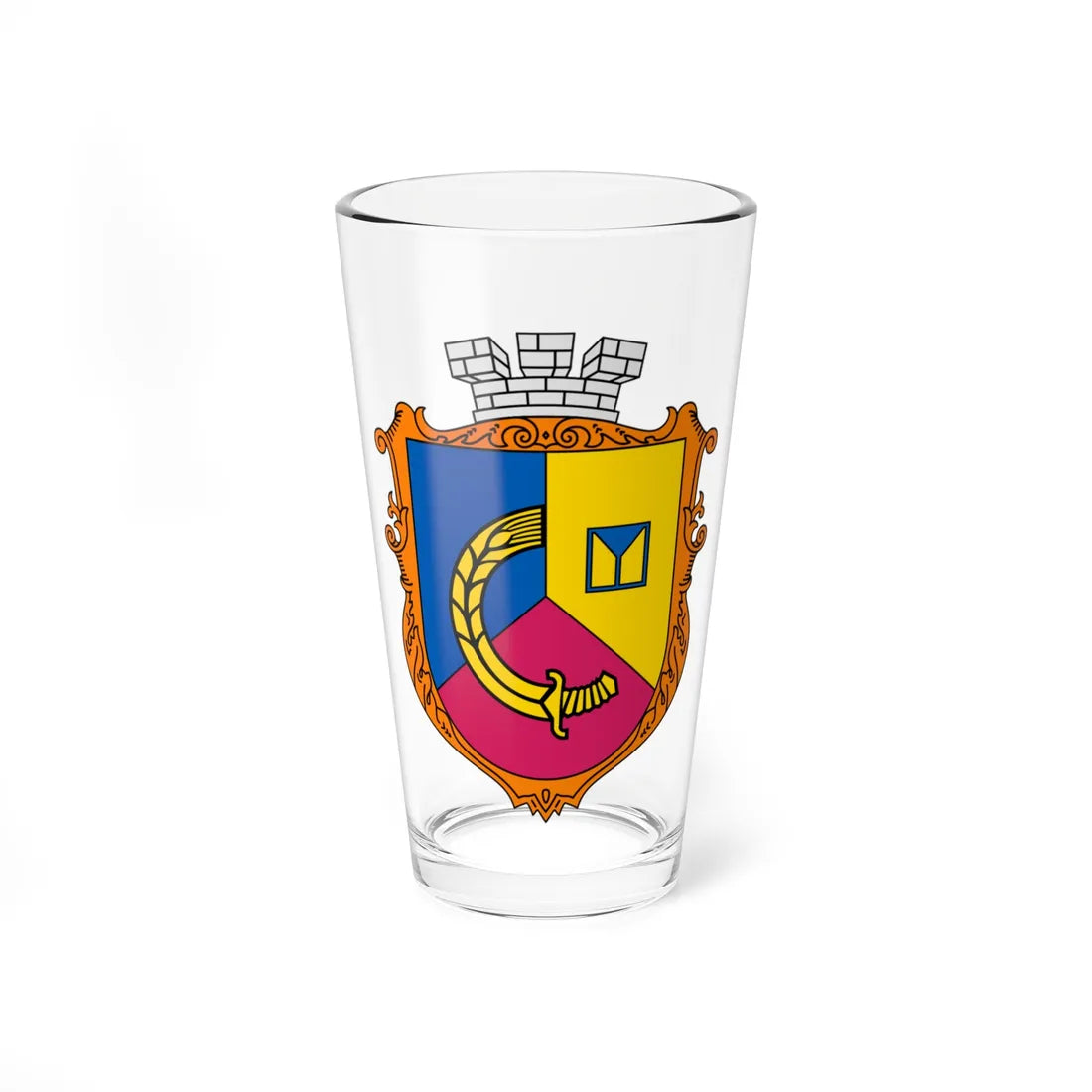 Coat of Arms of Siversk (Ukraine) (Coat of Arms) Pint Glass 16oz 16oz - Go Mug Yourself