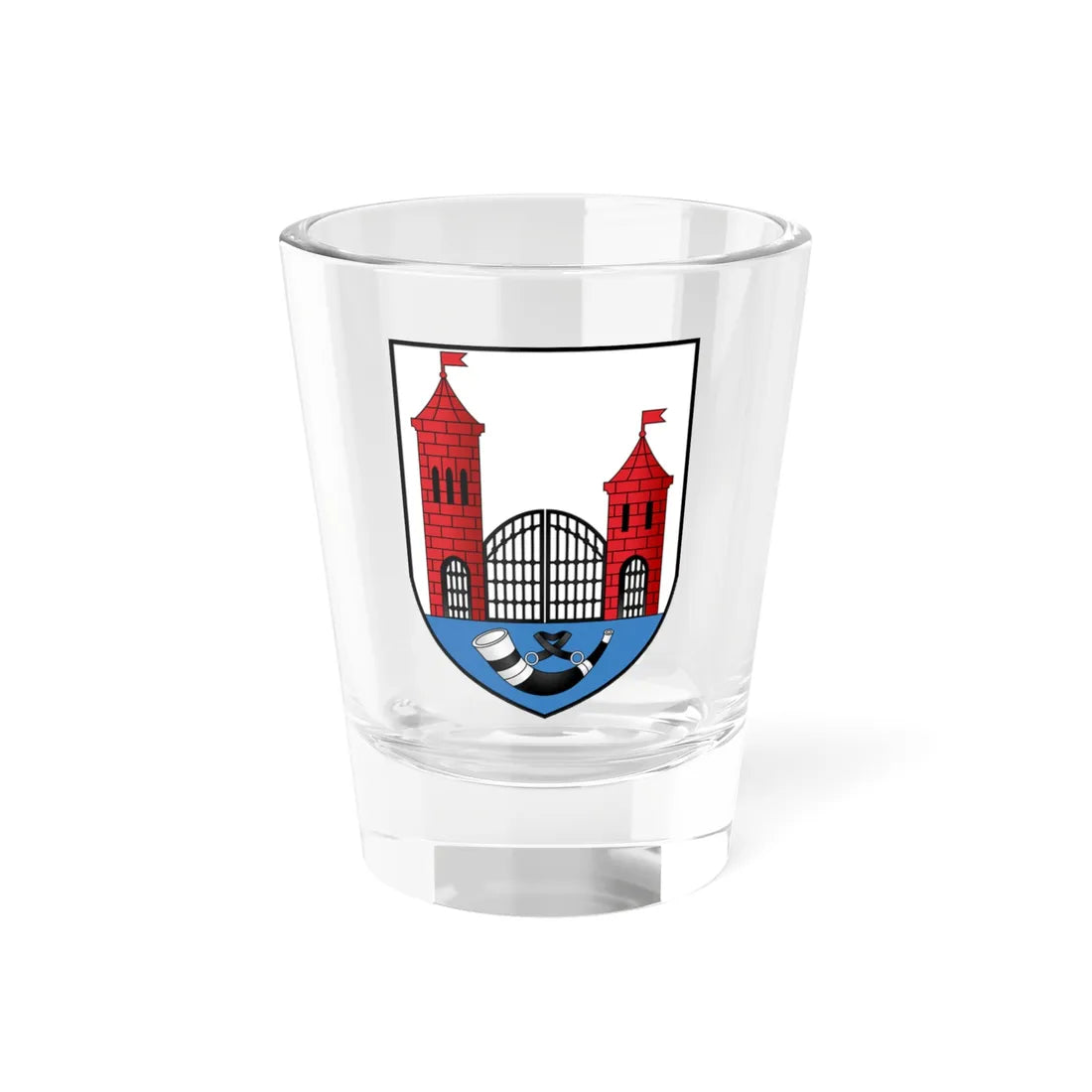Coat of Arms of Skidal Belarus (Belarus) (Coat of Arms) Shot Glass 1.5oz 1.5oz - Go Mug Yourself