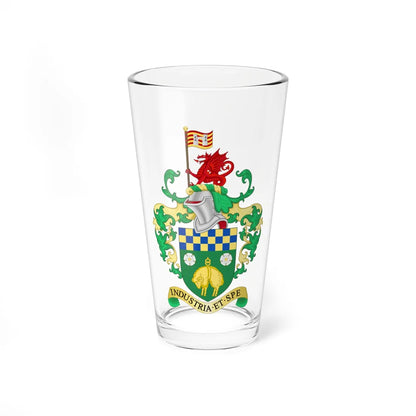 Coat of arms of Skipton (England) (Coat of Arms) Pint Glass 16oz 16oz - Go Mug Yourself